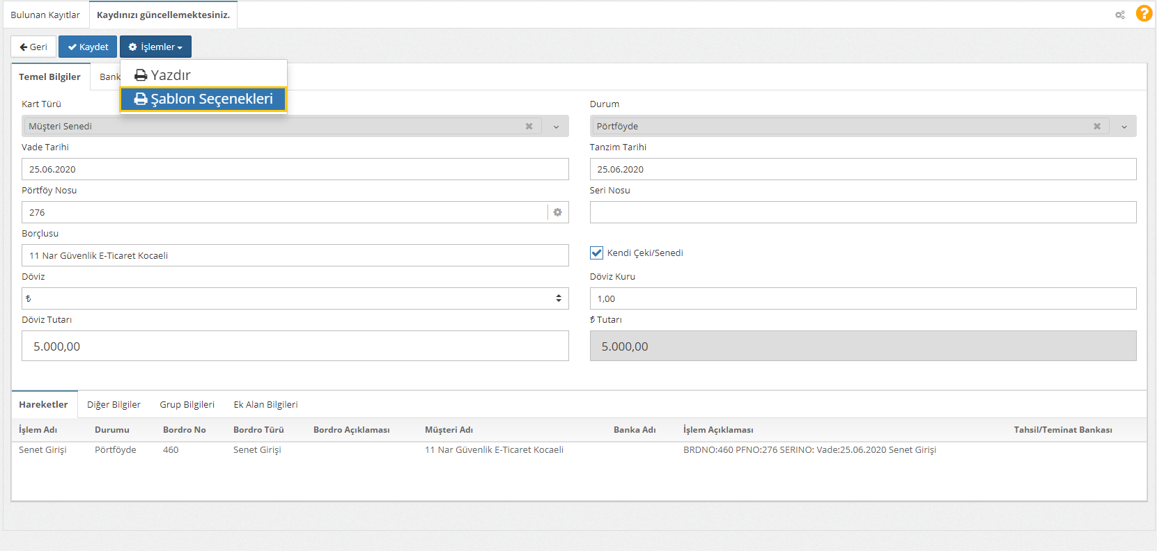 çek senet kartları 2